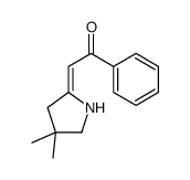 2-(4,4-dimethylpyrrolidin-2-ylidene)-1-phenylethanone Structure