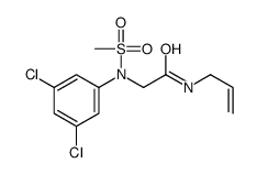 2-(3,5-dichloro-N-methylsulfonylanilino)-N-prop-2-enylacetamide结构式