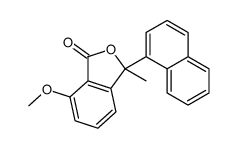 7-methoxy-3-methyl-3-naphthalen-1-yl-2-benzofuran-1-one Structure