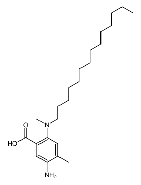 5-amino-4-methyl-2-[methyl(tetradecyl)amino]benzoic acid Structure