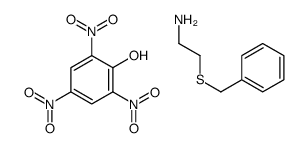 2-benzylsulfanylethanamine,2,4,6-trinitrophenol结构式