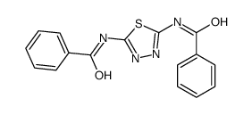 N-(5-benzamido-1,3,4-thiadiazol-2-yl)benzamide结构式