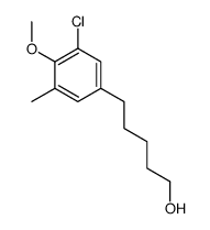 5-(3-chloro-4-methoxy-5-methylphenyl)pentan-1-ol Structure