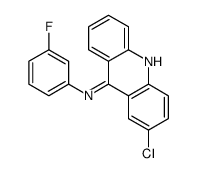 2-chloro-N-(3-fluorophenyl)acridin-9-amine Structure