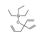 3-ethenylhexa-1,5-dien-3-yloxy(triethyl)silane结构式