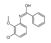 N-(3-chloro-2-methoxyphenyl)benzamide结构式