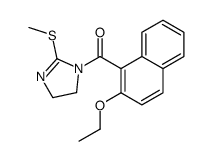(2-ethoxynaphthalen-1-yl)-(2-methylsulfanyl-4,5-dihydroimidazol-1-yl)methanone结构式