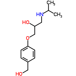 1-[4-(hydroxymethyl)phenoxy]-3-(propan-2-ylamino)propan-2-ol structure
