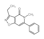 Isoxazolo[4,5-c]pyridin-4(5H)-one,3-ethyl-5-methyl-6-phenyl- structure