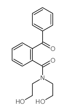 2-benzoyl-N,N-bis(2-hydroxyethyl)benzamide结构式