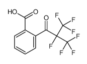 2-[2,3,3,3-tetrafluoro-2-(trifluoromethyl)propanoyl]benzoic acid Structure