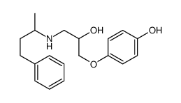 4-[2-hydroxy-3-(4-phenylbutan-2-ylamino)propoxy]phenol结构式