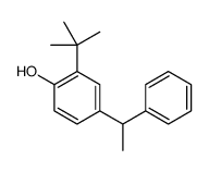 2-tert-butyl-4-(1-phenylethyl)phenol Structure