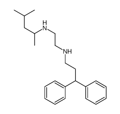 N-(3,3-diphenylpropyl)-N'-(4-methylpentan-2-yl)ethane-1,2-diamine Structure