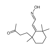 [2,2,6-Trimethyl-6-(3-oxo-butyl)-cyclohex-(Z)-ylidene]-acetaldehyde oxime结构式