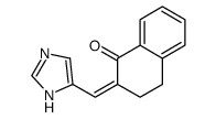 2-(1H-imidazol-5-ylmethylidene)-3,4-dihydronaphthalen-1-one结构式