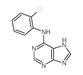 9H-Purin-6-amine,N-(2-chlorophenyl)-结构式