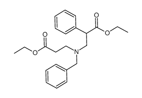 3-[benzyl-(2-ethoxycarbonyl-ethyl)-amino]-2-phenyl-propionic acid ethy ester Structure
