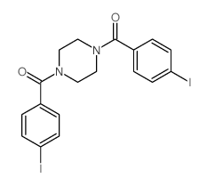 [4-(4-iodobenzoyl)piperazin-1-yl]-(4-iodophenyl)methanone结构式