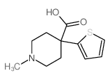 1-methyl-4-thiophen-2-yl-piperidine-4-carboxylic acid Structure