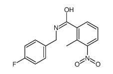 N-[(4-fluorophenyl)methyl]-2-methyl-3-nitrobenzamide Structure