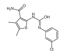 2-[(3-chlorophenyl)carbamoylamino]-4,5-dimethylthiophene-3-carboxamide Structure