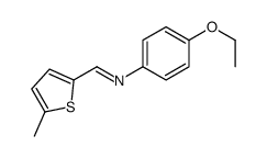 N-(4-ethoxyphenyl)-1-(5-methylthiophen-2-yl)methanimine结构式