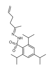 hex-1-en-5-one 2,4,6-tri-isopropylbenzenesulphonyl hydrazone Structure