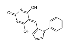5-[(1-phenylpyrrol-2-yl)methylidene]-1,3-diazinane-2,4,6-trione Structure