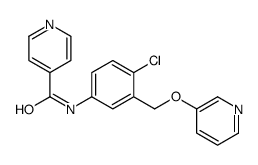 N-[4-chloro-3-(pyridin-3-yloxymethyl)phenyl]pyridine-4-carboxamide Structure