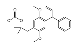 [1-[2,5-dimethoxy-4-(1-phenylprop-2-enyl)phenyl]-2-methylpropan-2-yl] carbonate Structure