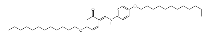 3-dodecoxy-6-[(4-dodecoxyanilino)methylidene]cyclohexa-2,4-dien-1-one Structure