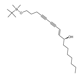 (8S,9E)-17-(tert-butyldimethylsilyloxy)heptadec-9-ene-11,13-diyn-8-ol Structure