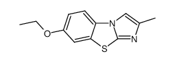 7-ETHOXY-2-METHYLIMIDAZO[2,1-B]BENZOTHIAZOLE structure