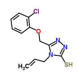 4-Allyl-5-[(2-chlorophenoxy)methyl]-2,4-dihydro-3H-1,2,4-triazole-3-thione Structure