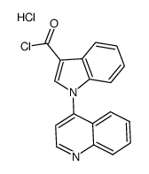 3-chlorocarbonyl-1-(quinol-4-yl)-1H-indole hydrochloride结构式