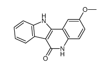 5,6-dihydro-2-methoxy-6-oxo-11H-indolo[3,2-c]quinoline Structure