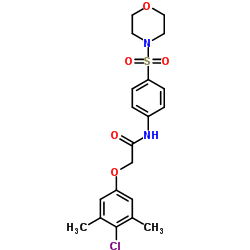 2-(4-Chloro-3,5-dimethylphenoxy)-N-[4-(4-morpholinylsulfonyl)phenyl]acetamide结构式