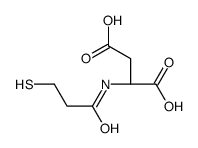 (2S)-2-(3-sulfanylpropanoylamino)butanedioic acid Structure