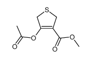 4-acetoxy-2,5-dihydro-thiophene-3-carboxylic acid methyl ester结构式