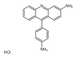 9-(4-amino-phenyl)-acridin-3-ylamine, hydrochloride结构式