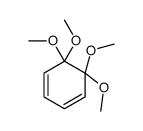 5,5,6,6-tetramethoxycyclohexa-1,3-diene Structure