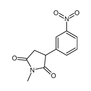 1-methyl-3-(3-nitrophenyl)pyrrolidine-2,5-dione结构式