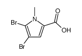 4,5-二溴-1-甲基-1H-吡咯-2-羧酸结构式