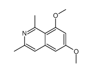 6,8-dimethoxy-1,3-dimethylisoquinoline结构式