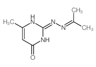 4(3H)-Pyrimidinone, 6-methyl-2-[2-(1-methylethylidene)hydrazinyl]- structure