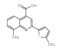 8-甲基-2-(5-甲基噻吩-2-基)喹啉-4-羧酸图片
