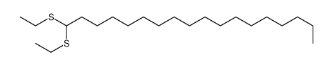 1,1-bis(ethylsulfanyl)octadecane Structure