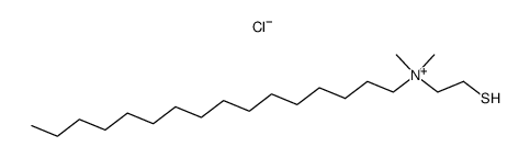 N-n-cetyl-N,N-dimethyl-N-(β-thioethyl)ammonium chloride Structure