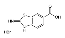 2-aminobenzothiazole-6-carboxylic acid monohydrobromide structure